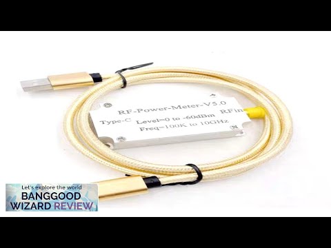 100K-10GHZ USB RF Power Meter V5 USB Communication Data Export Power Detector Review