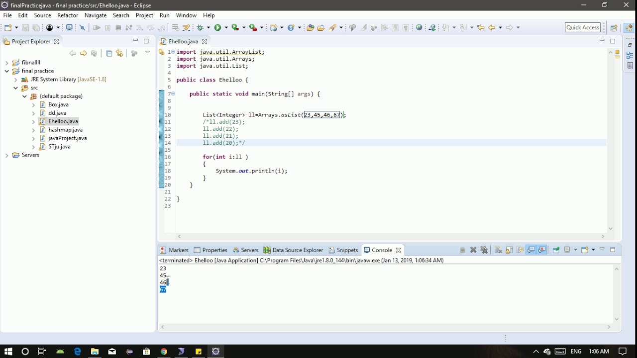 Double Brace Initialization in Java for List Collection Example