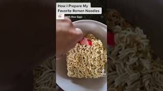 How I Prepare My Favorite Ramen Noodles 🍜 with Raw Eggs 🥚 | DYMABASE SHORTS