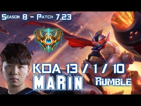 MaRin RUMBLE vs CHO'GATH Top - Patch 7.23 KR Ranked