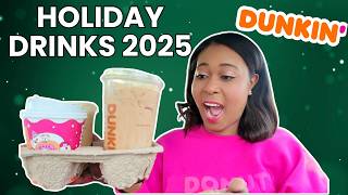 I tried all of the 2025 Dunkin Holiday Drinks!