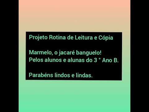 Marmelo, o jacaré banguelo!