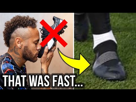 Neymar already switched his boots!