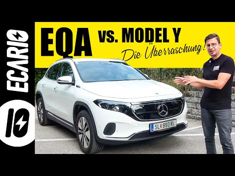 Mercedes EQA im Vergleich mit Tesla Model Y: welches E-Auto hat wann die Nase vorn?