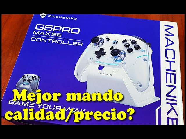 Vídeo relacionado con Machenike G5PROMAXSE Mando PC Gaming Inalambrico con Base de Carga, Hall Joystick Hall Trigger, Gamepad Mando Bluetooth para STEAM/PC/Switch/iOS/Android, Turbo/Vibración (Blanco)