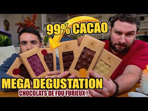 99% COCOA 😱 MEGA TASTING | 5 CRAZY CHOCOLATES 🤯 CHOCOLATE FACTORY ORIGIN!!