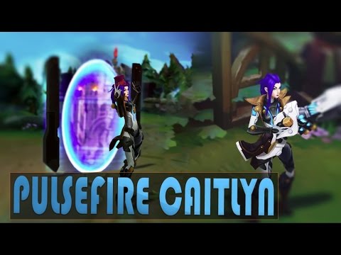 PULSEFIRE CAITLYN Legendary Skin Gameplay Preview - League of Legends