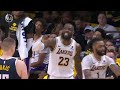 LeBron James gets so heated at Darvin Ham and the Lakers coaches for not challenging play 😳