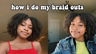 Fluffy Braid Out Tutorial |  4b/4c Natural Hair