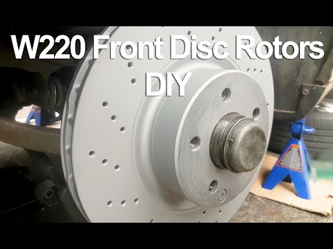 Mercedes W220 S500 S430 Front Disc Brake Rotor DIY