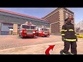 NEW FIRE STATION! | 4 STALL ENGINE BAYS | MULTIPLAYER | FLASHING LIGHTS