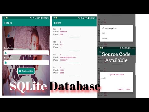 Sqlite database with recyclerview in android | crud sqlite android | Sqlite database for beginners