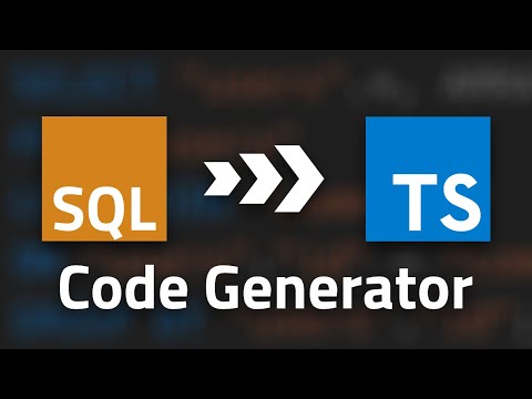Introducing Sql Code Generator