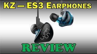 Video thumbnail for Review of the KZ ES3 Earphone Set and Bluetooth Wireless Optional Cord from GearBest by Goods Gadgets & Gear
