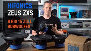 Hifonics ZEUS ZXS - Subwoofer-Serie für geschlossene Gehäuse