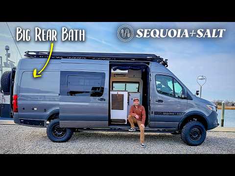 INSANE Custom Sprinter Van Build With BIG Rear Bath: Full Luxury Overlanding Tour