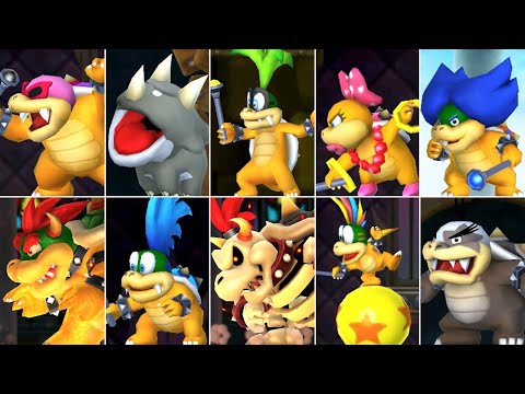 New Super Mario Bros 2 HD - All Bosses (No Damage)