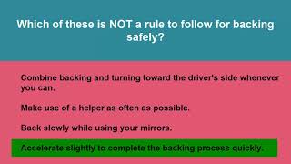 2018 CDL General Knowledge Test Questions and Answers