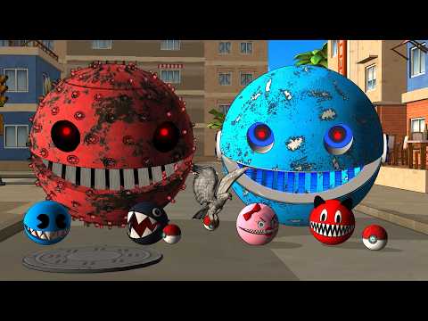 Robot Pacman vs Cartoon Cat vs Ms Pacman vs Monster Pacman X 167