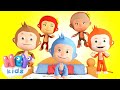 Cinq Petits Singes 🙈 Vidéo pour bébé - HeyKids Français