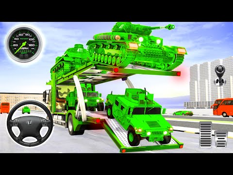 Army Vehicle Transporter Truck Simulator Army Game – Android Gameplay