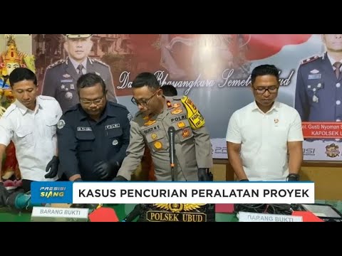 POLSEK UBUD UNGKAP KASUS PENCURIAN PERALATAN PROYEK DAN PENCURIAN SEPEDA MOTOR