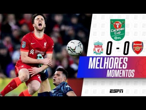 Gols e lances de Liverpool x Arsenal