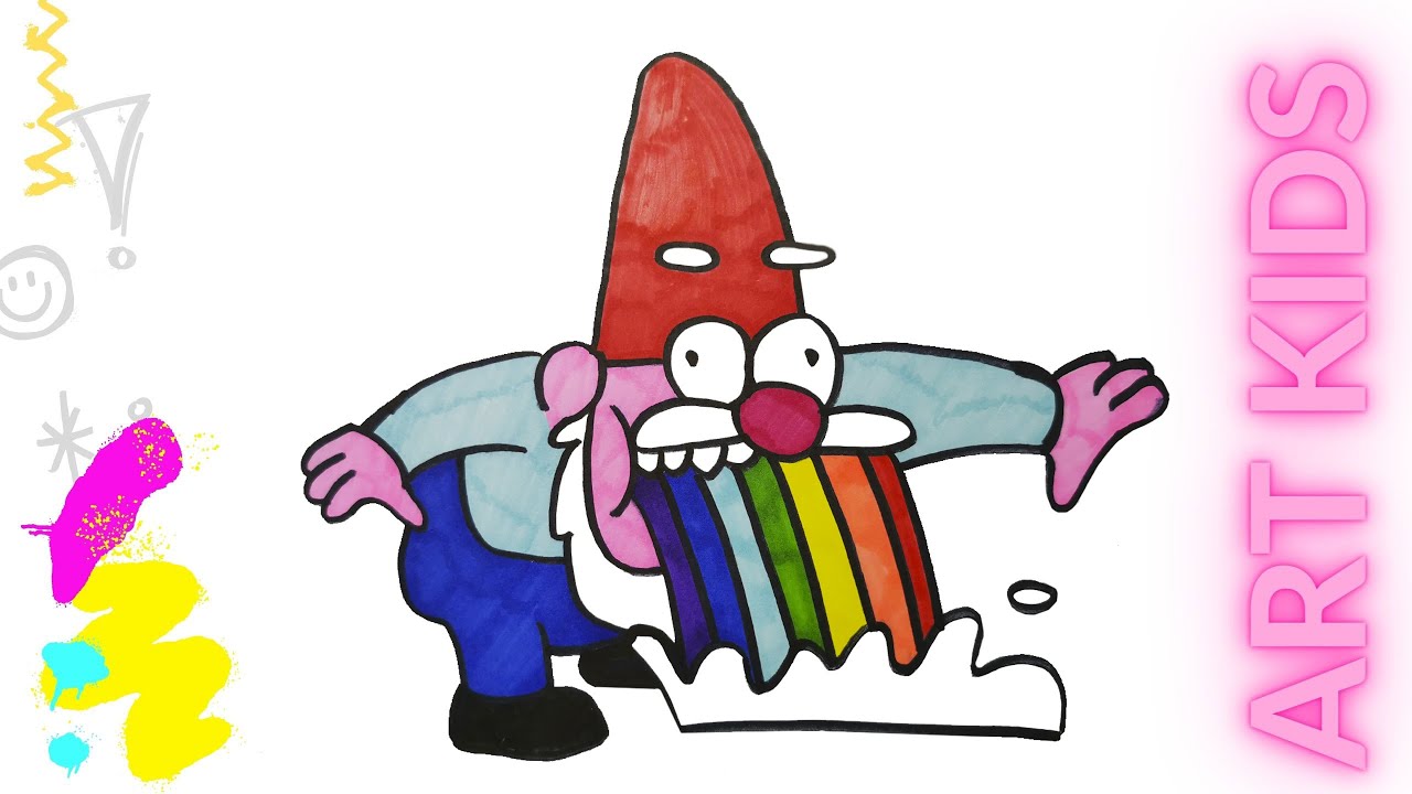 How to draw Gnome from Gravity Falls characters step by step / simple tutorial