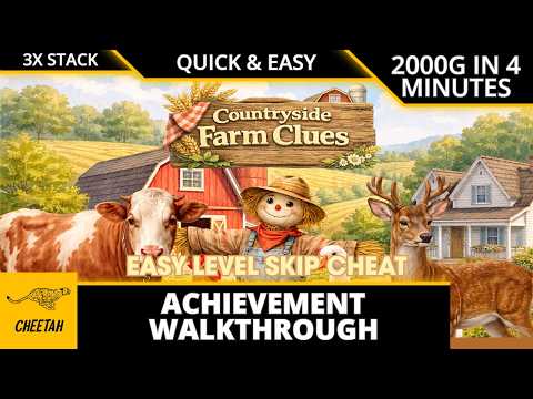 Countryside Farm Clues - Easy Level Skip Cheat Achievement Walkthrough (2000G IN 4 MINUTES)