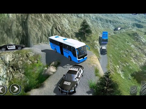 Offroad Police Bus Driving - Hill Dangerous Duty Simulator Games 2022 - #94 Android Gameplay