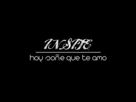 Insite hoy soñe que te amo (letra)