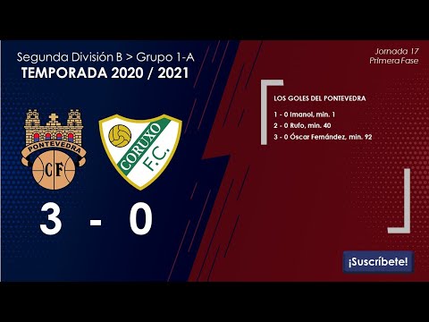 Pontevedra C.F. 3 - 0 Coruxo F.C.