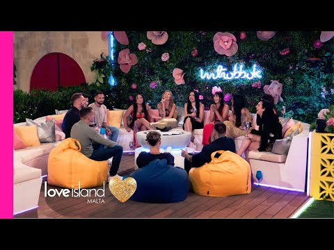 The islanders play a spicy game of Spin the Bottle