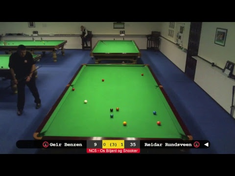 Direktesending fra Os Biljard & Snooker Snookerklubb