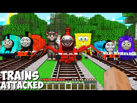 Return of THOMAS.EXE and FRIENDS JAMES PERCY GORDON and CHOO CHOO CHARLES TRAIN in Minecraft !