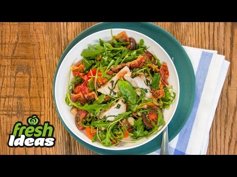 Pork with Prosciutto, Tomato and Balsamic Salad Recipe