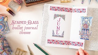 June Bullet Journal Setup 📖 Fantasy Windows Theme