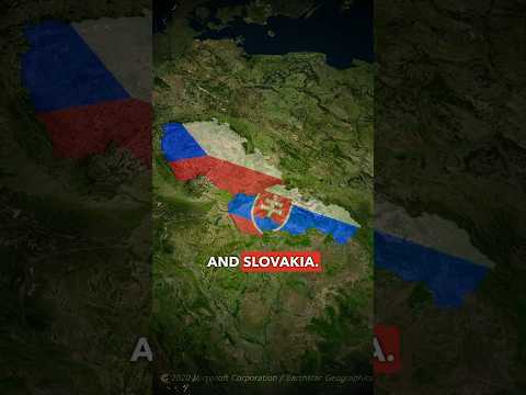 Countries That No Longer Exist - CZECHOSLOVAKIA... 🤔 🇨🇿 #shorts #history #maps #czech #slovakia