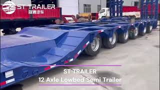 Wholesale Trailer Suppliers Lowboy Trailer for Sale | 6 line 12 axles 