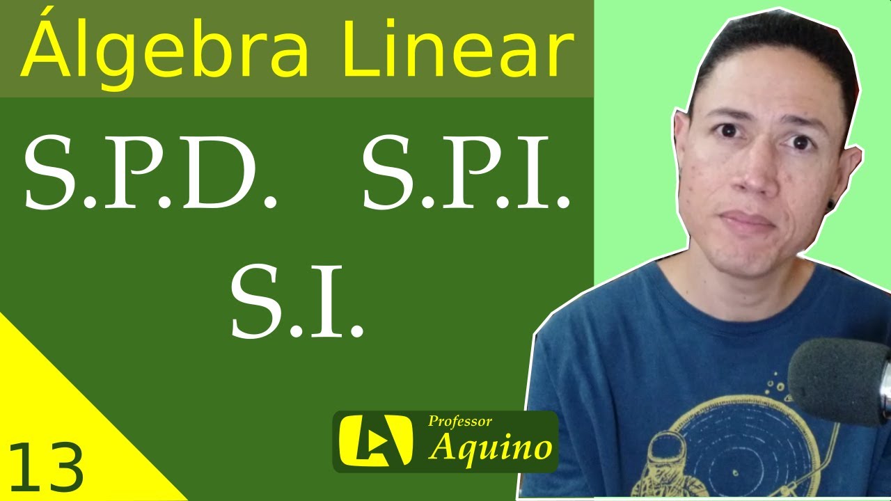 Classificação de Sistema de Equações Lineares. | 13. Álgebra Linear.
