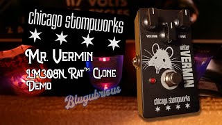 Video thumbnail for Chicago Stompworks Mr. Vermin / LM308N Rat™ Clone (Demo) by Blugubrious