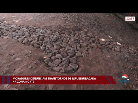 Moradores denunciam transtornos de rua esburacada na zona norte 16 12 2021