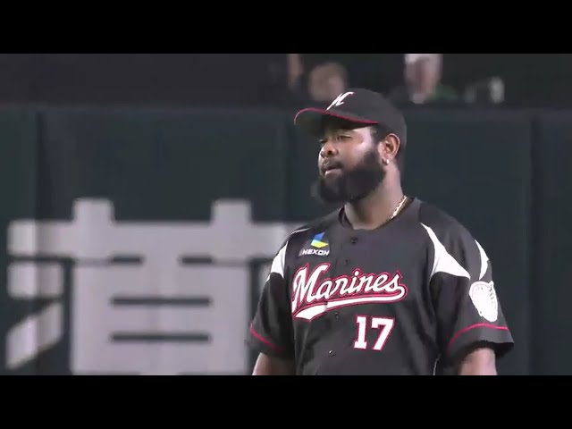 【9回裏】マリーンズ・ナバーロ チームを助ける好プレー!! 2016/6/29 H-M