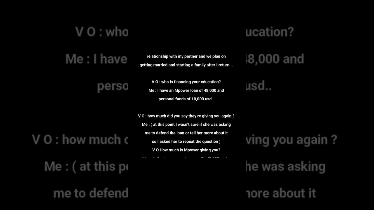 Shocking F1 visa approval with mpower loan #f1visainterviewexperience