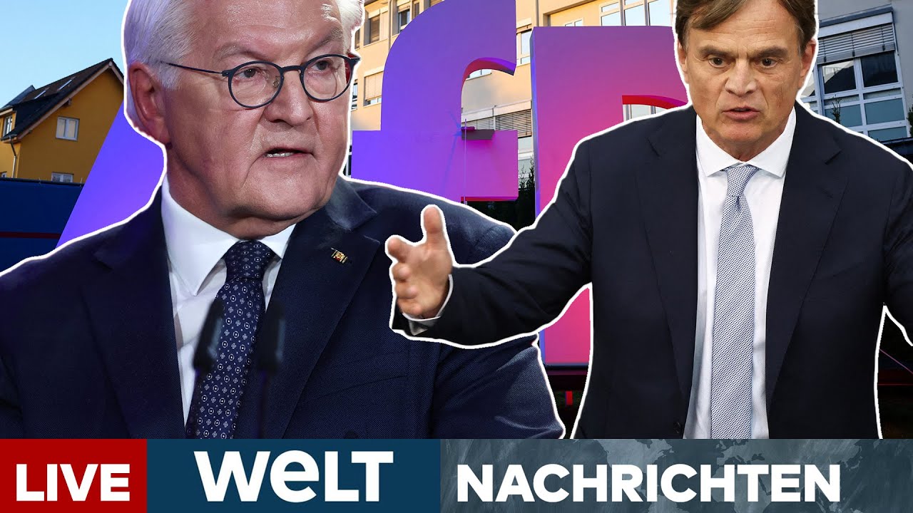 AFD: Steinmeier löst neue Debatte über Verbot aus! – AfD spricht von „Amtsmissbrauch“ | WELT Live