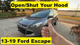 Open and Shut Hood Ford Escape 13 14 15 16 17 18 19 2013 2014 2015 2016 2017 2018 2019