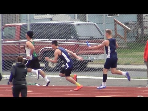 2016 Mooberry Relays - Boys Throwers 4x100m Relay (Heat 1)