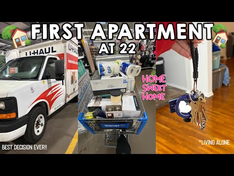 MOVING INTO MY FIRST APARTMENT AT 22 | Getting my keys , shopping , new beginnings  |🏠 + TIPS