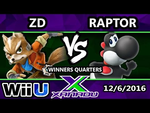 S@X 179 - ZD (Fox) Vs. Raptor (Yoshi) - SSB4 Winners Quarters - Smash for Wii U - Smash 4