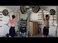 Vlog #92: Push Press PR 245lbs x 3 | Larsen Press 197.5lbs x 5's | Med Ball Slams & Face Pulls